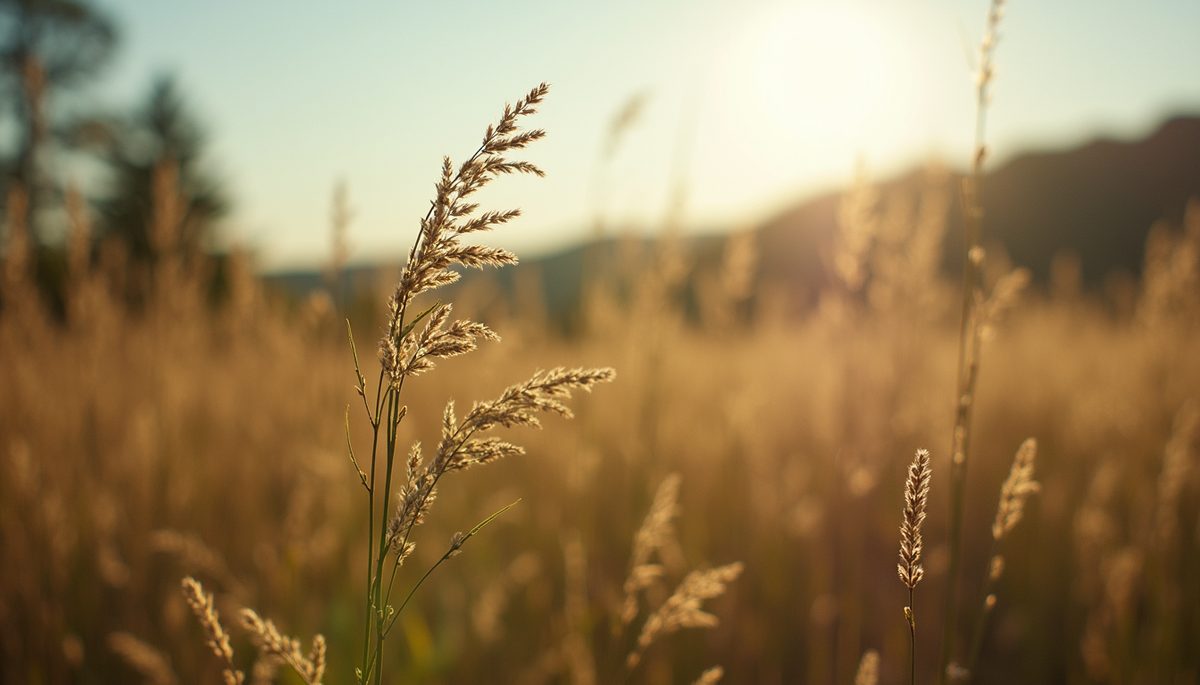 Close-up view of a serene natural landscape