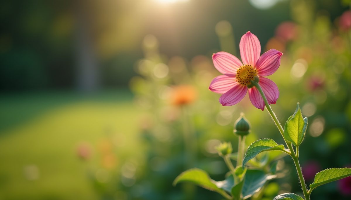 Close-up view of a flowering plant in a garden